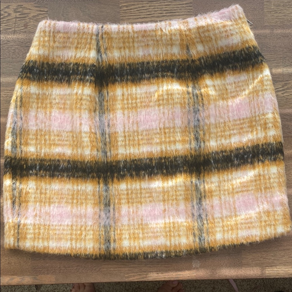 For Love And Lemons Rachel Wool Blend Mini Skirt Size Small - Picture 4 of 8